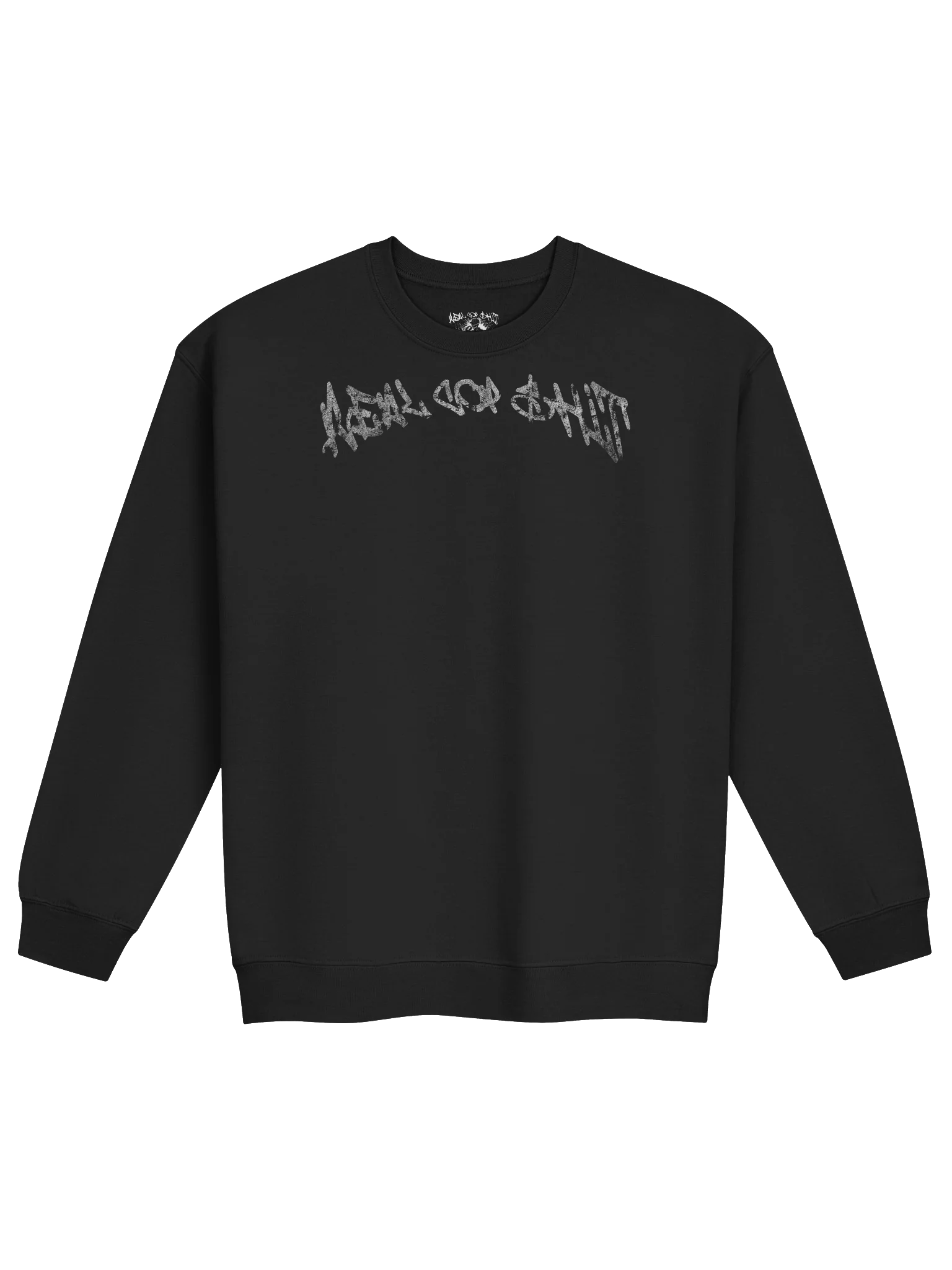 REAL COP SHIT TEXT BASIC CREWNECK product image (1)