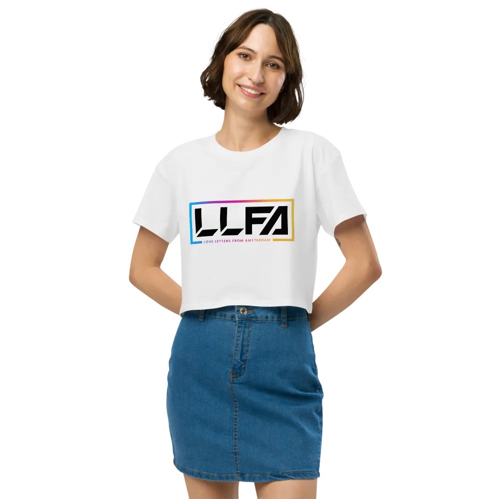 LLFA Logo Premium Crop T-Shirt - White product image (3)