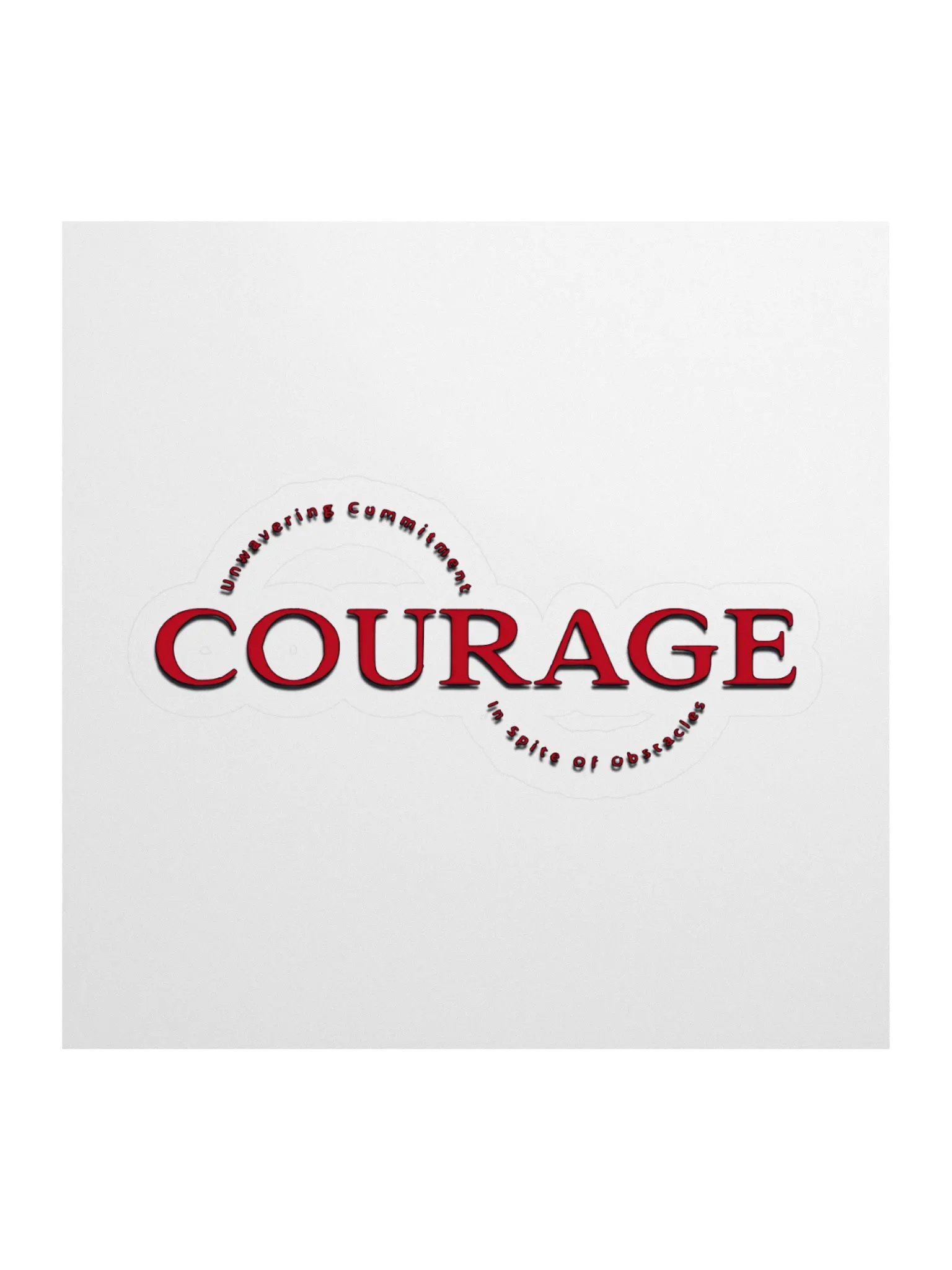 Unwavering Courage Kiss Cut Stickers product image (1)