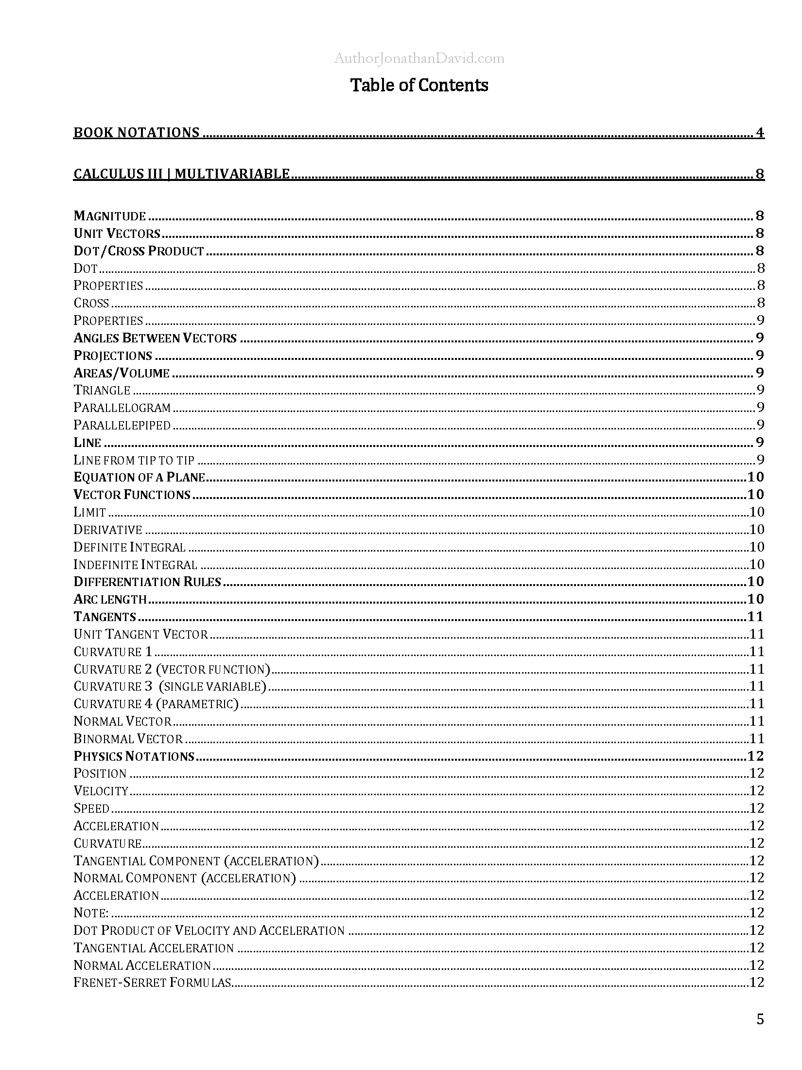 The Ultimate Cheat Sheet for STEM Majors | Calculus 3 product image (2)