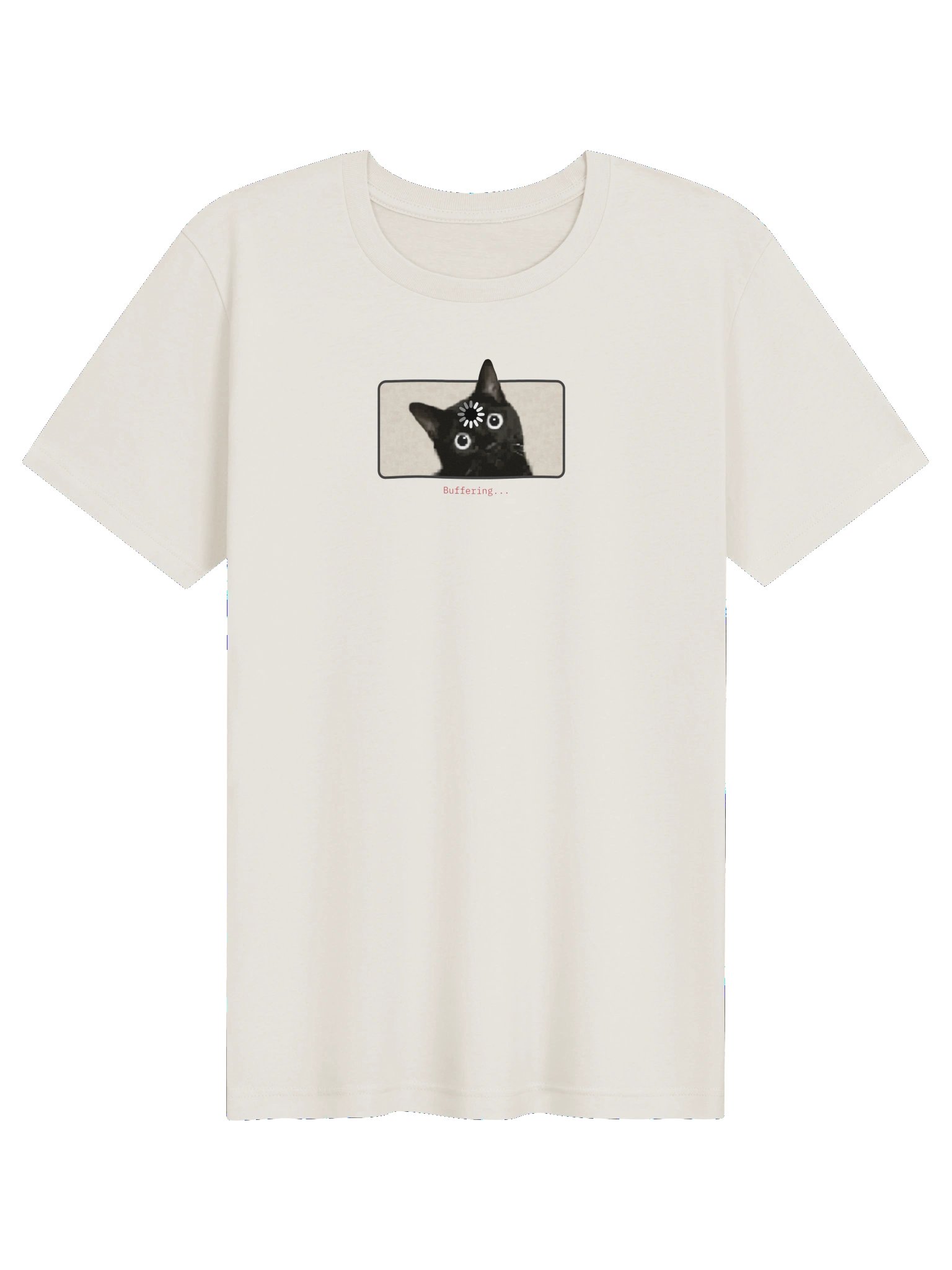 Buffering Cat Retro T-shirt product image (61)
