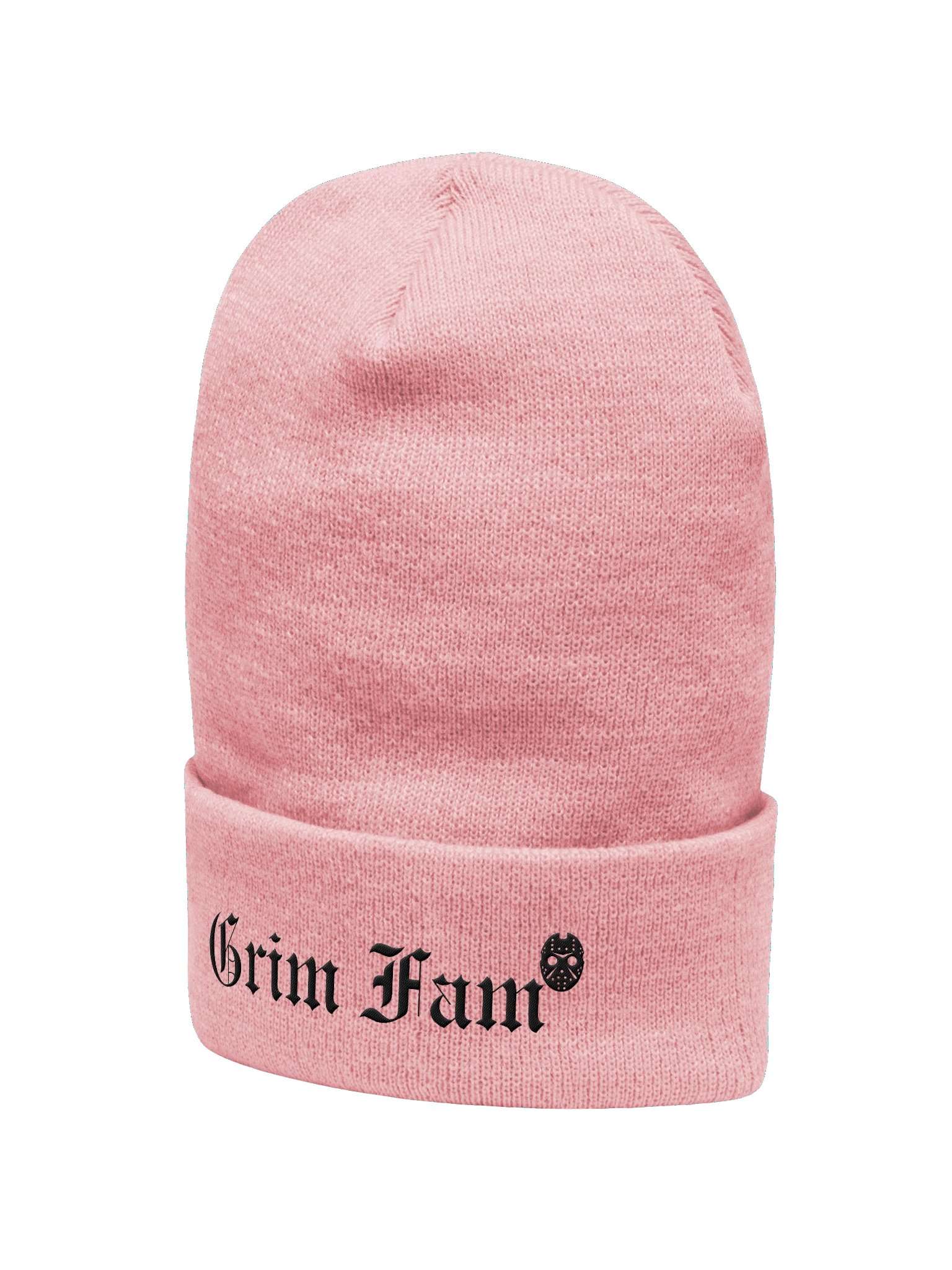 GRIM FAM CUFFED BEANIE – BLACK TEXT (#2) – ALL COLORS product image (4)