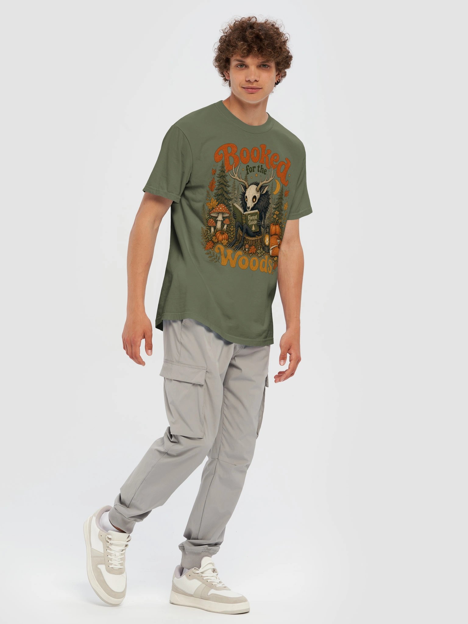 Booked for the Woods Halloween Tee product image (97)