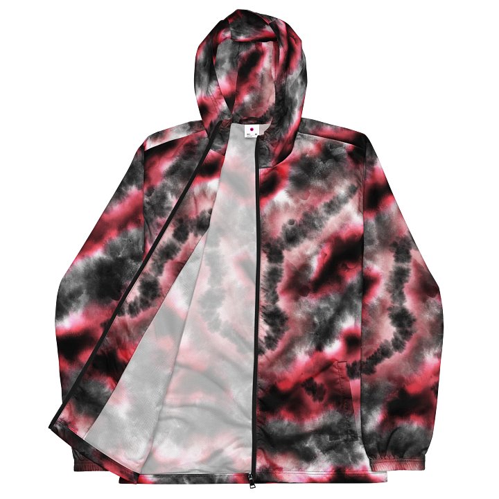 Graphic Red, Black, & White Custom Windbreaker product image (2)