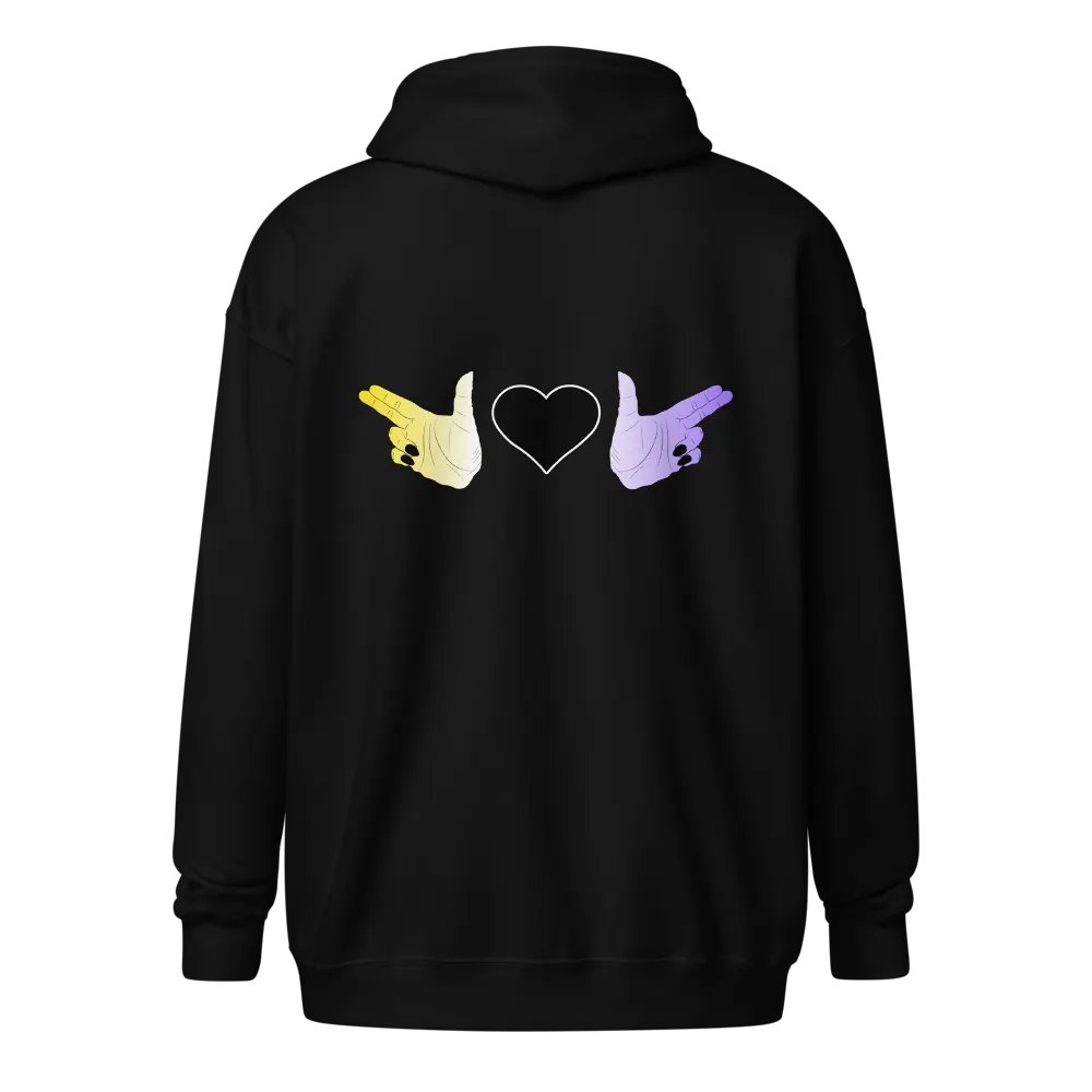 Finger Guns (enby flag) Hoodie product image (1)