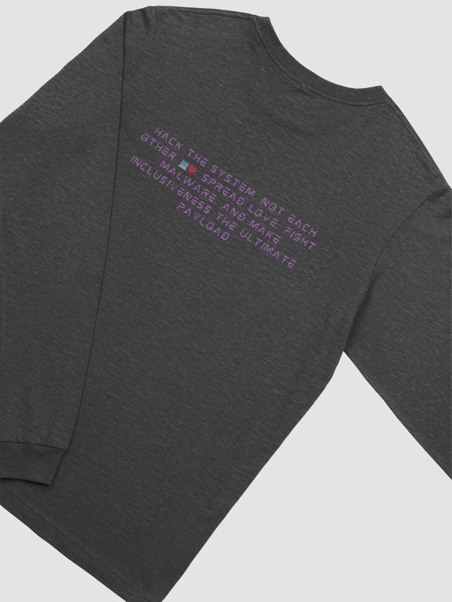 Spread Love, Fight Malware Long Sleeve Tee product image (2)