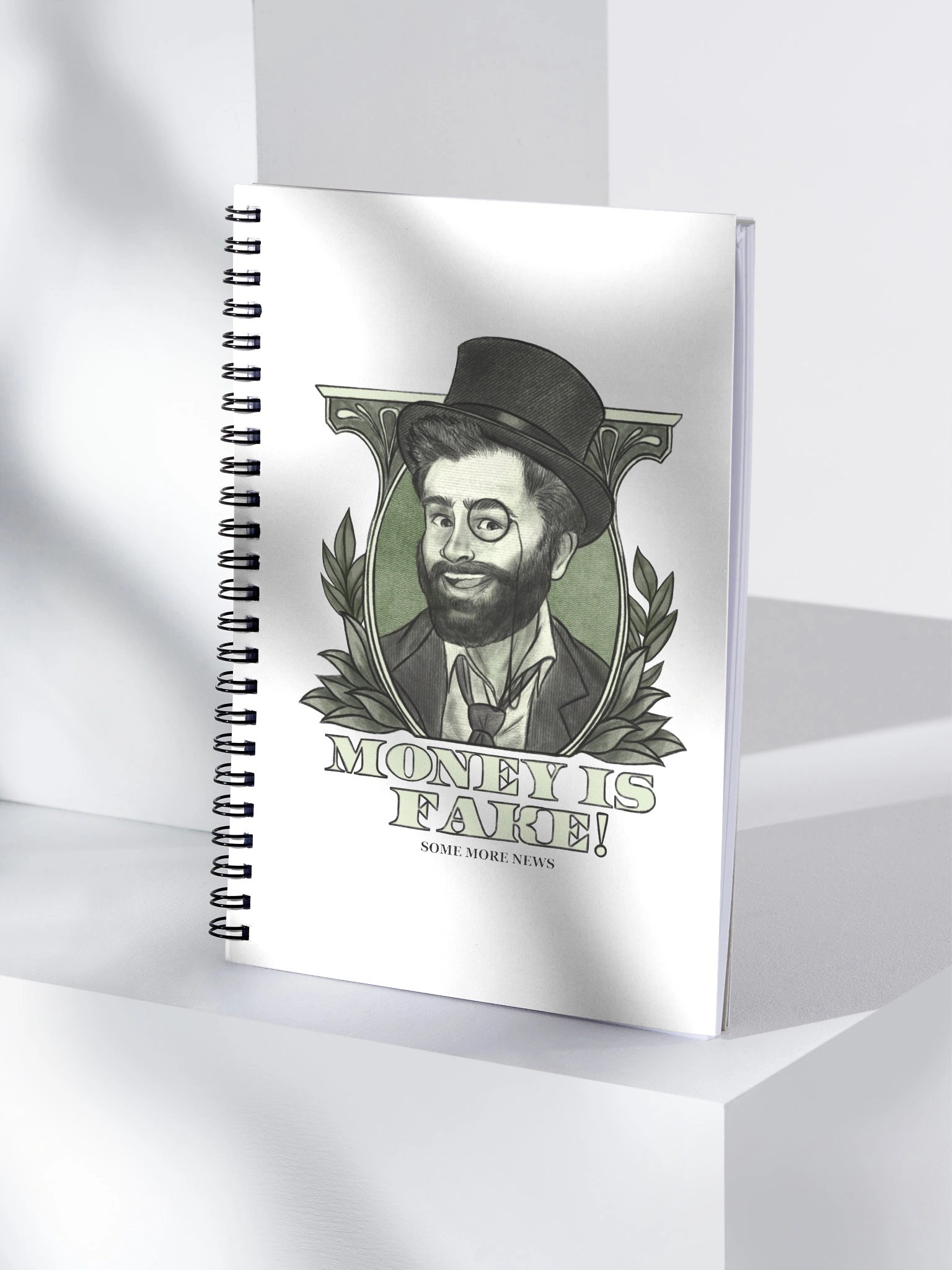 "Money Isn't Real" Notebook product image (3)