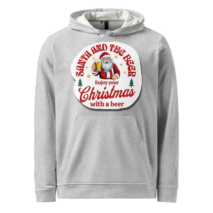 Santa and the Beer Christmas Illustration Print product image (1)