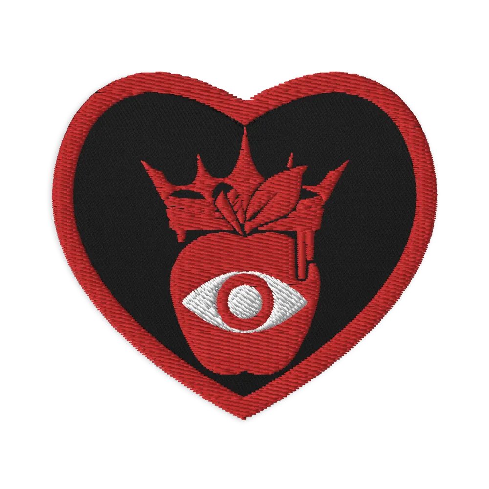Crowned Apple (Red) ✦ Embroidered Patches product image (1)