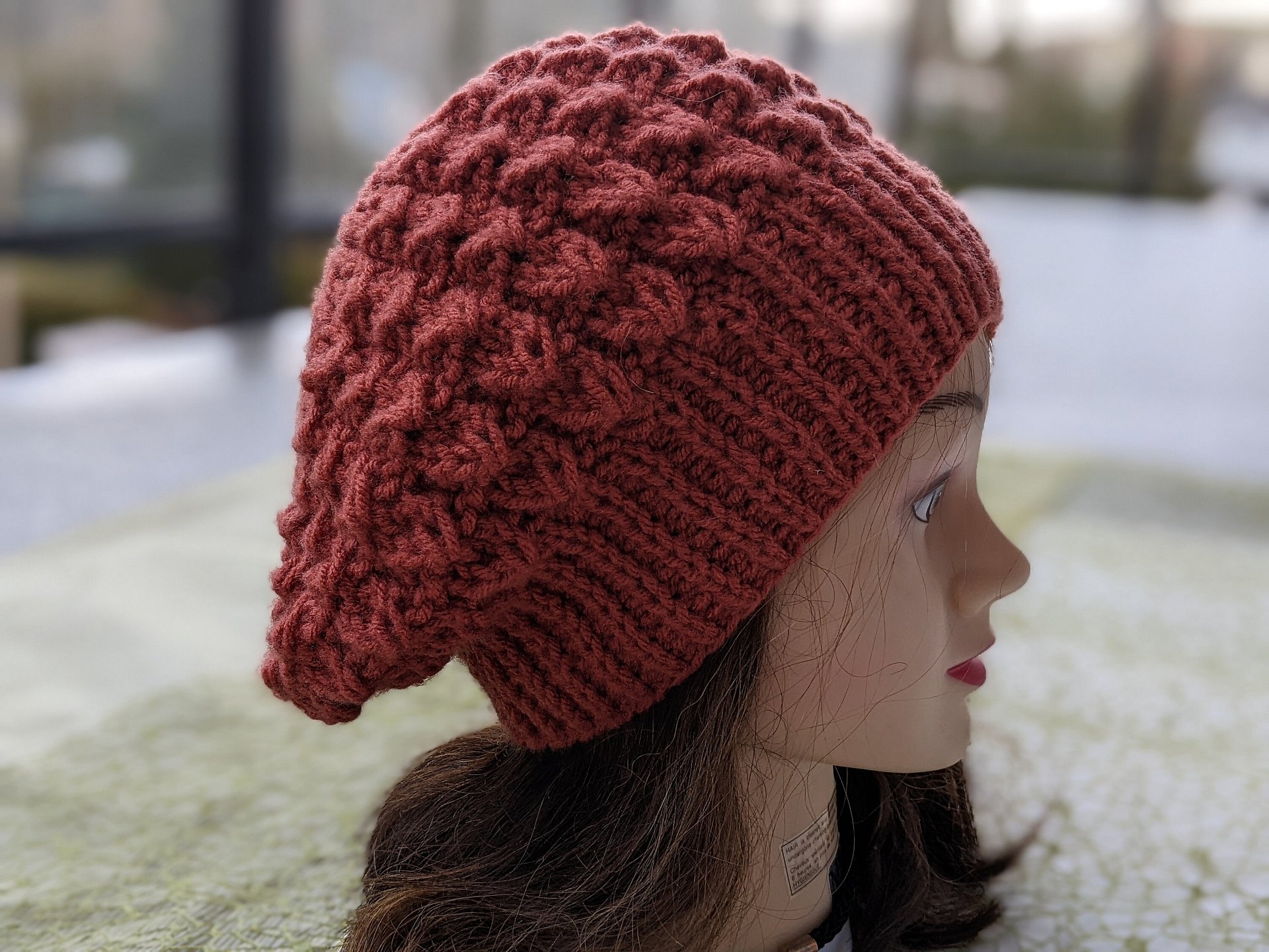 Flat Knit Classic Beret Hat Pattern product image (9)