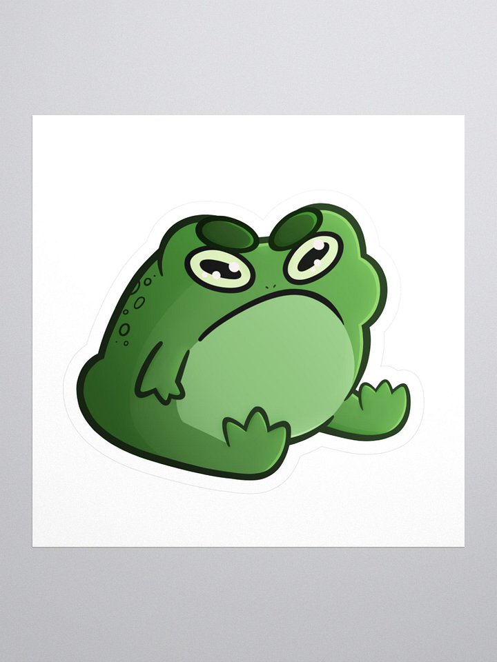 Grumpy Frog Vinyl Stickers product image (1)