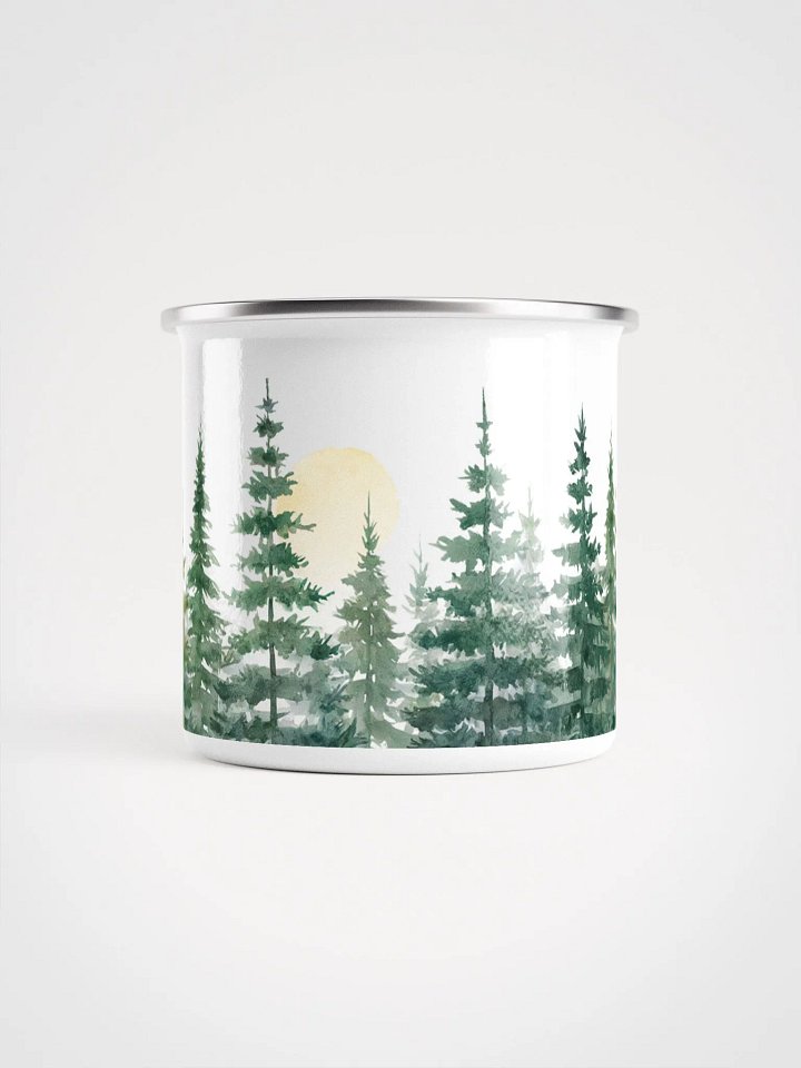 Watercolor Pine Trees Sunset Mug 12oz product image (2)