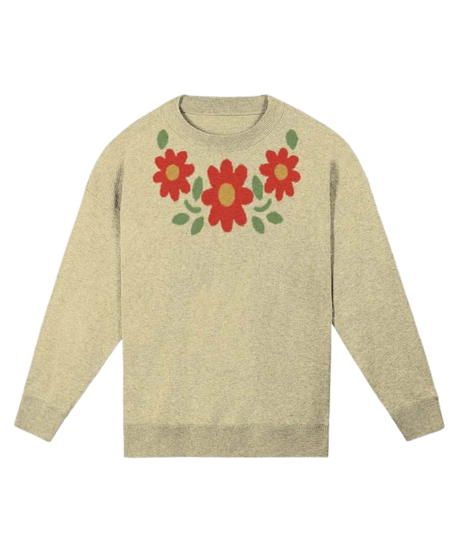 Flower Knitted Relaxed Sweater 1/3 product image (1)