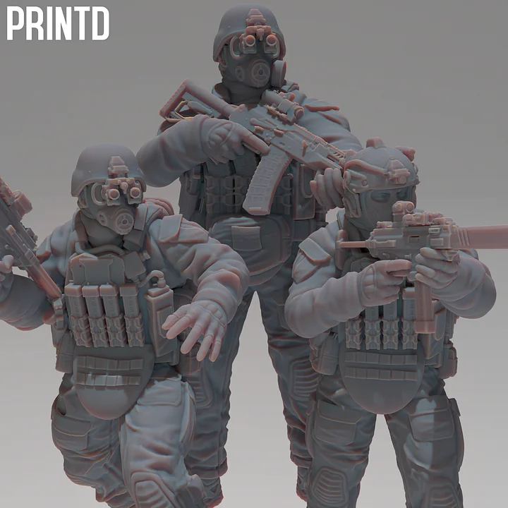 Apex Group PMC Grunts - Modern Warfare Wargame Resin Models Zona Alpha product image (1)