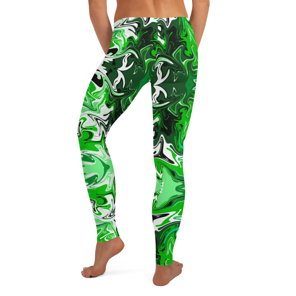 Green Swirl Leggings product image (10)
