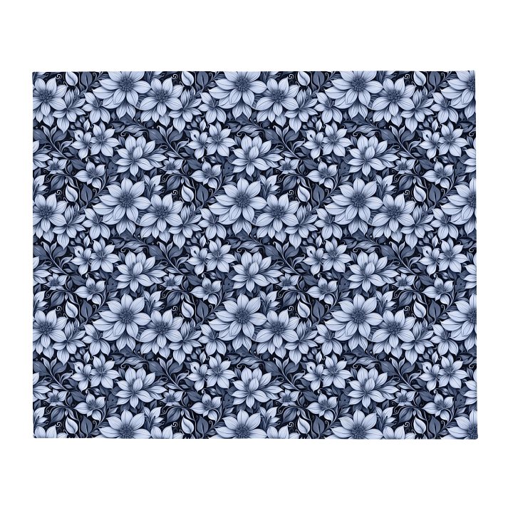 Indigo Flowers Blanket product image (2)
