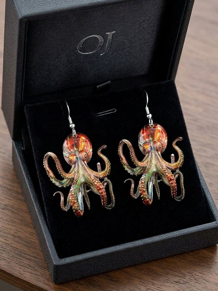 Octopus Acrylic Earrings product image (1)