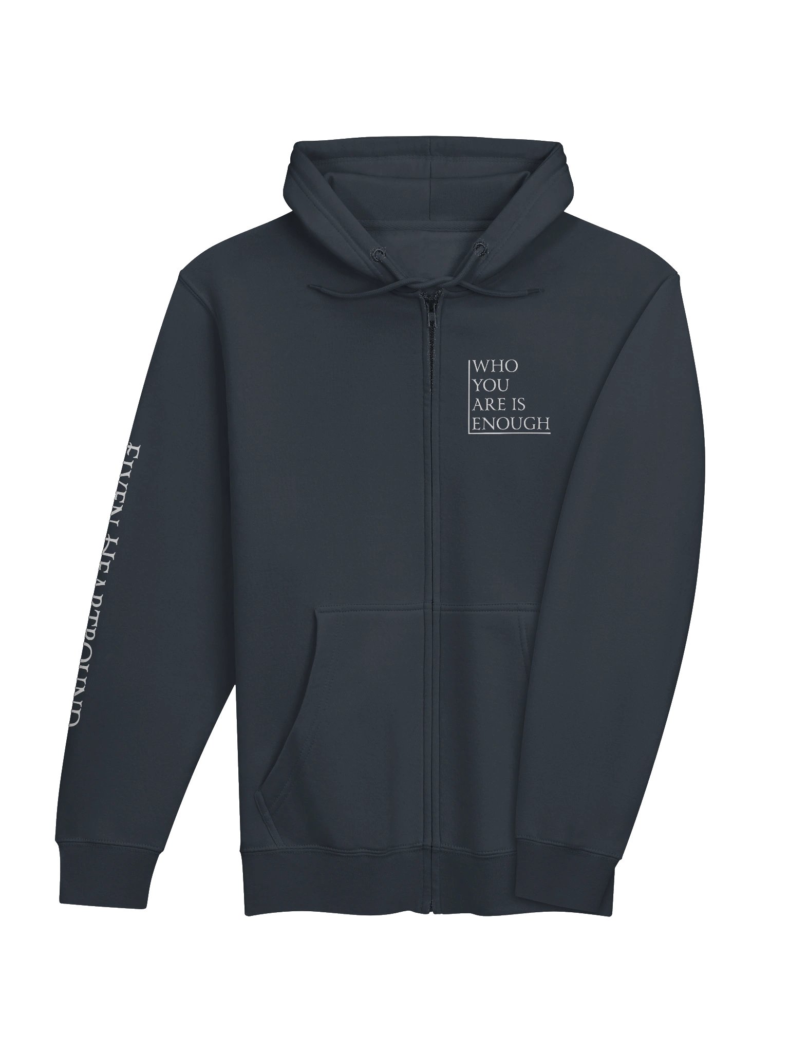 Elven Heartbound Zip Hoodie ~ "WHO YOU ARE IS ENOUGH" Front Only product image (4)
