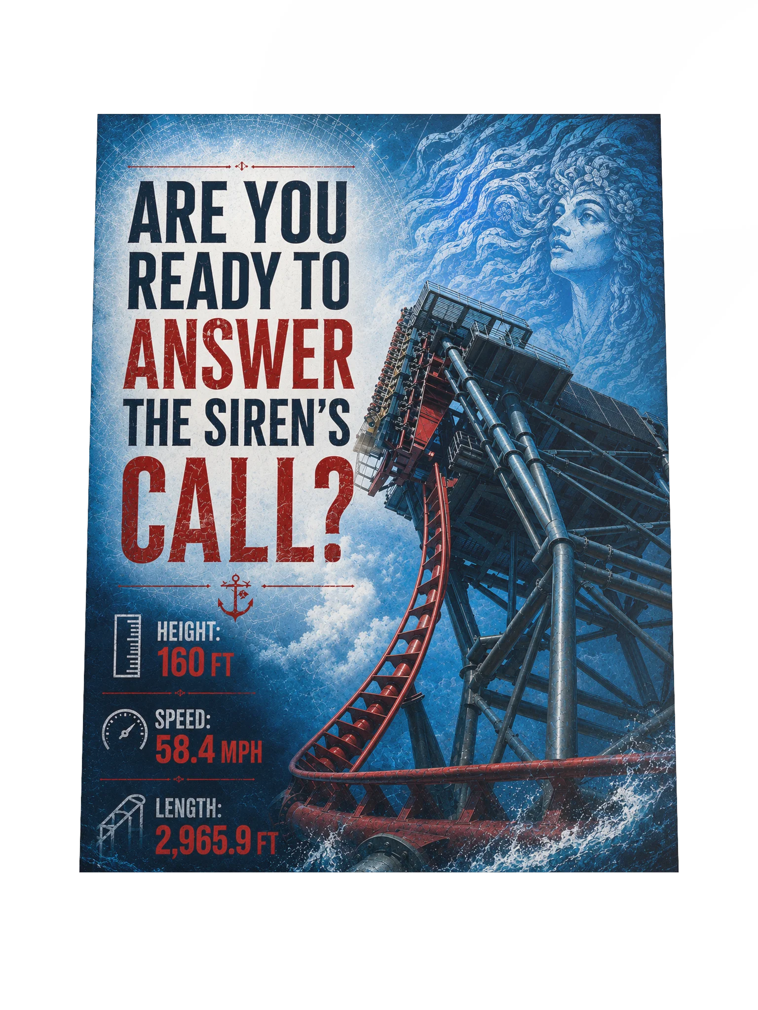 Answer the Siren's Call — Coaster Poster | 18x24" product image (4)