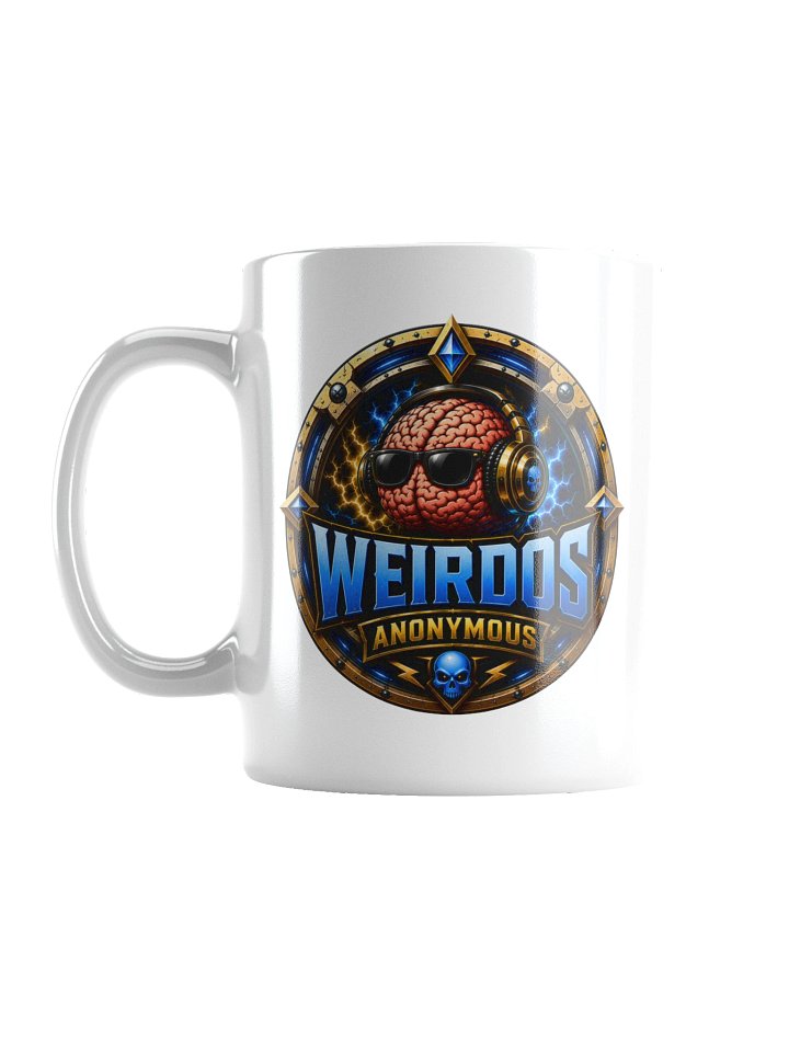 Beard__Oh Weirdos Anonymous White Glossy Mug product image (1)