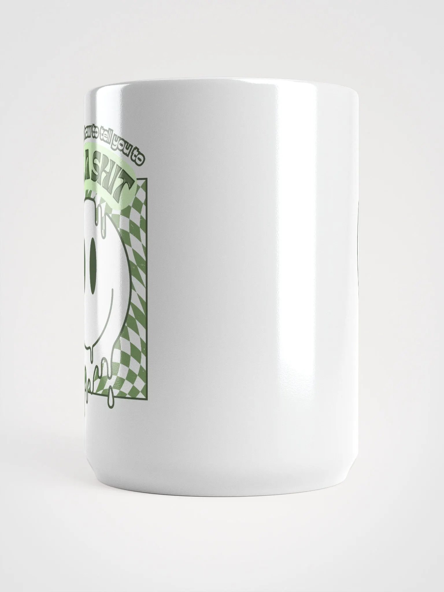 GIVE A SH*T white glossy mug product image (2)