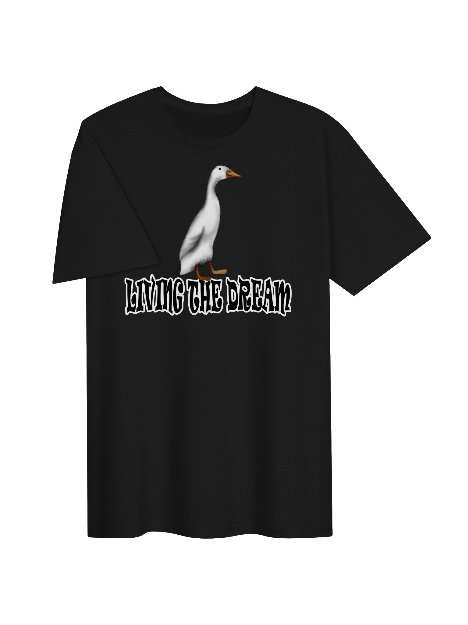 Duck "LIVING THE DREAM" T-Shirt. Unisex Gildan Softstyle T-Shirt product image (2)