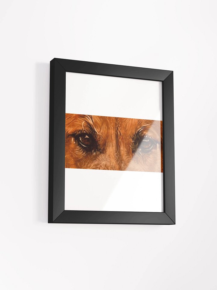 Black Mouth Cur Eyes Colored Pencil Framed product image (2)
