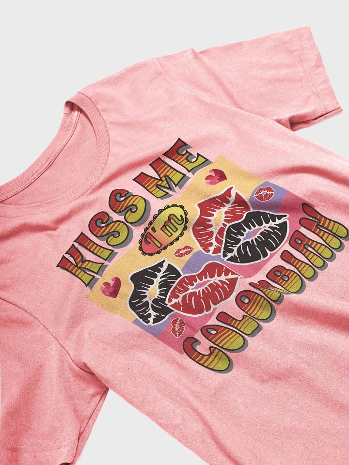 Kiss Me I'm Colombian Flag T-Shirt product image (2)