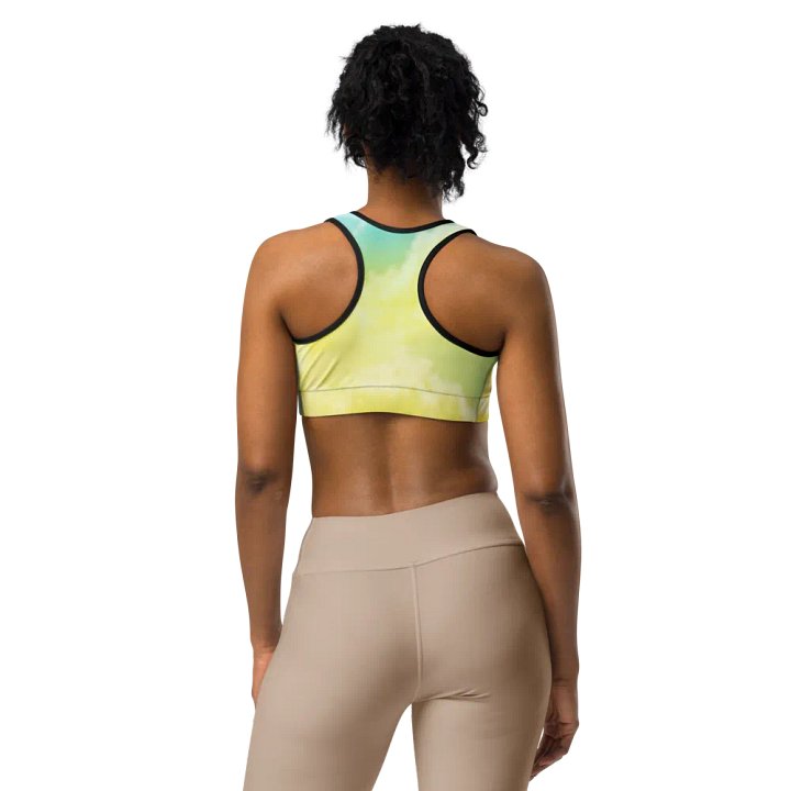 Blur cloud rainbow Design Sports Bra - V8 product image (1)