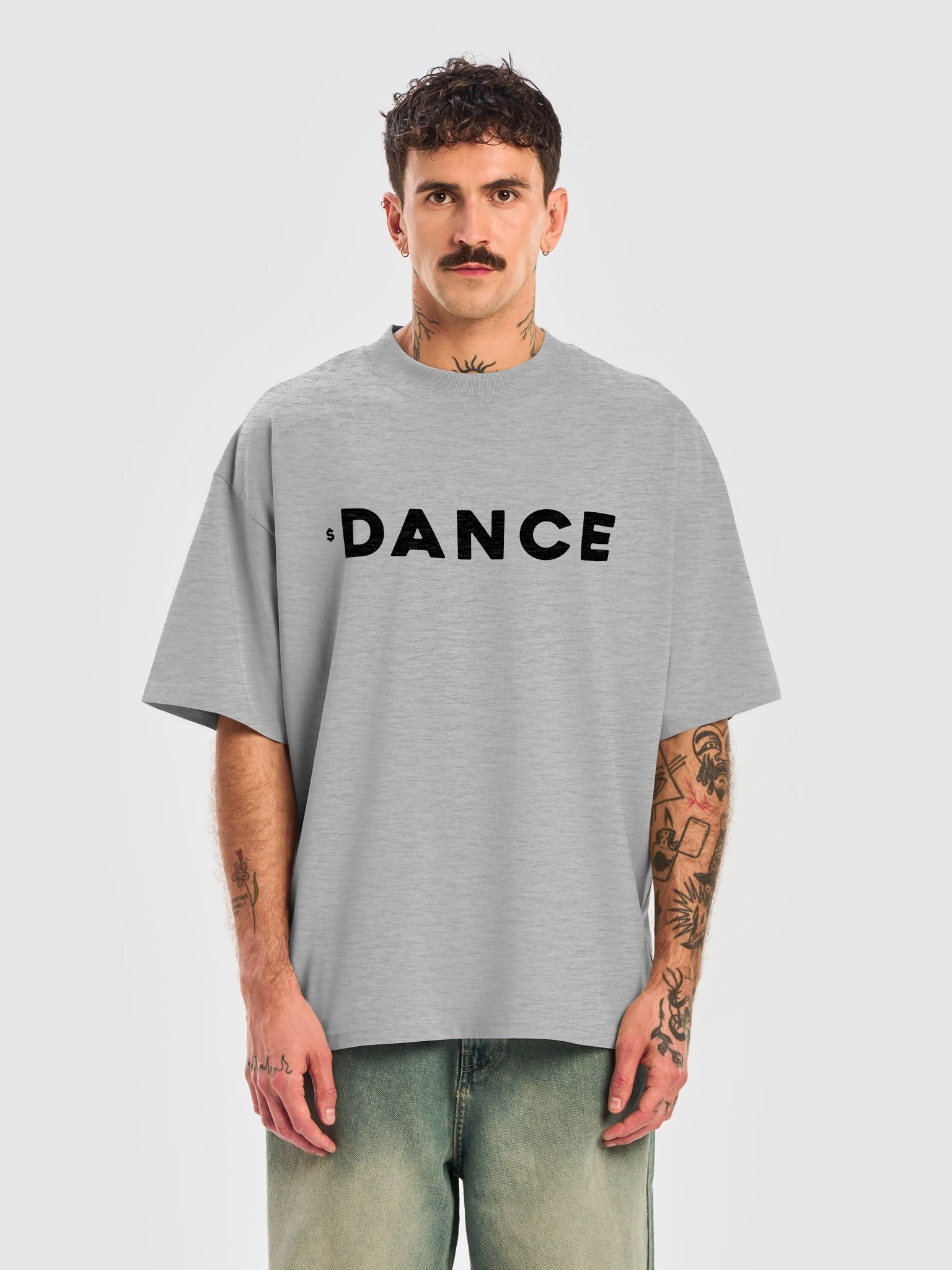 DANCE Oversized Tee - Heather Grey product image (2)