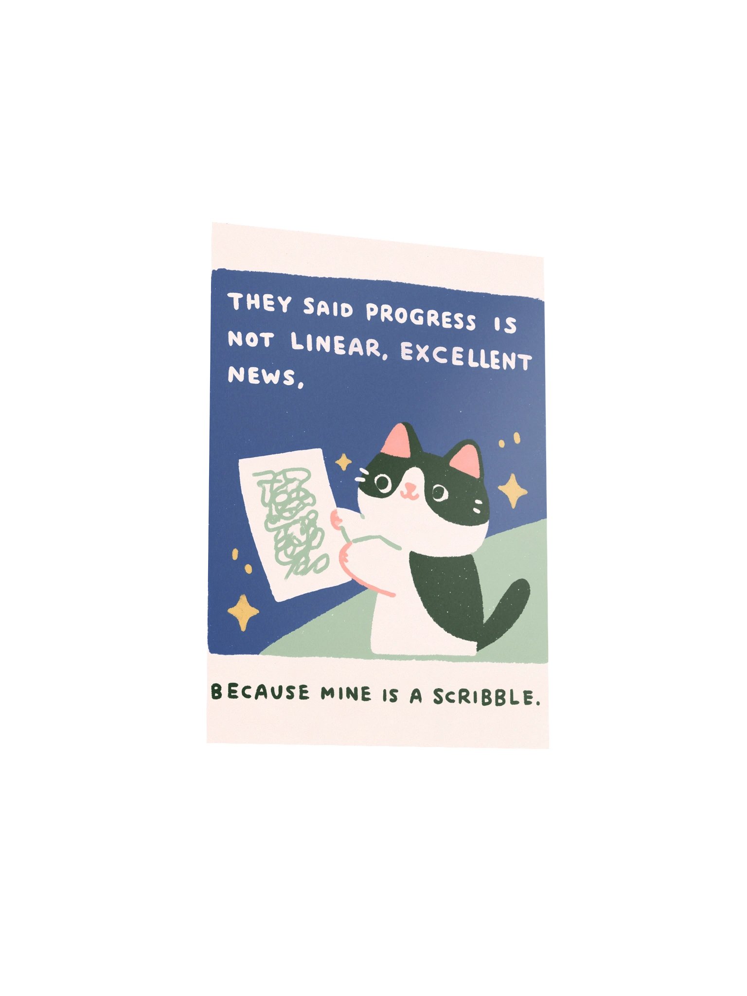 Progress Is a Scribble Cat Poster product image (16)