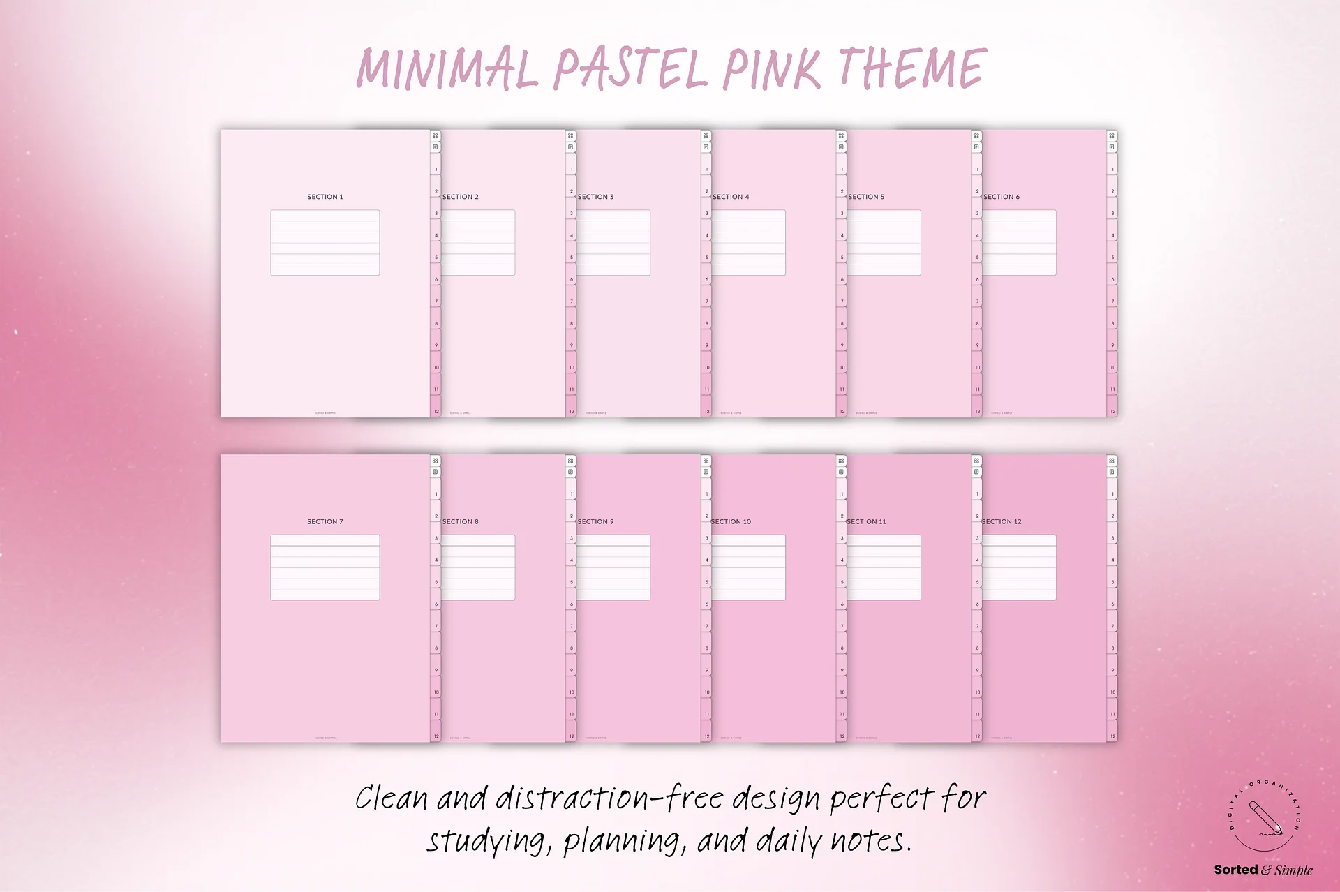 Smart Digital Notebook - Pastel Pink product image (9)