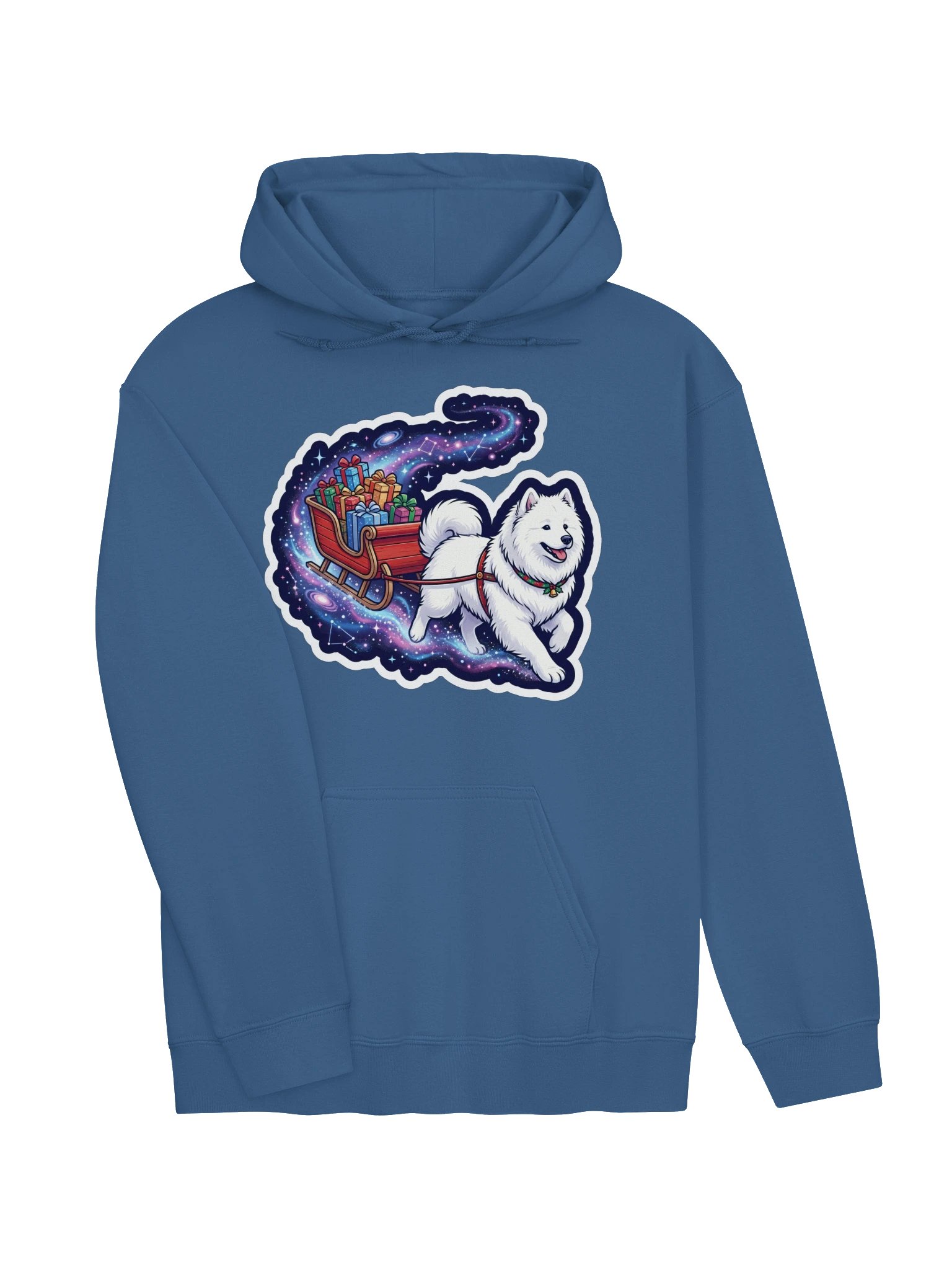 Space Sleigh Samoyed Hoodie product image (17)