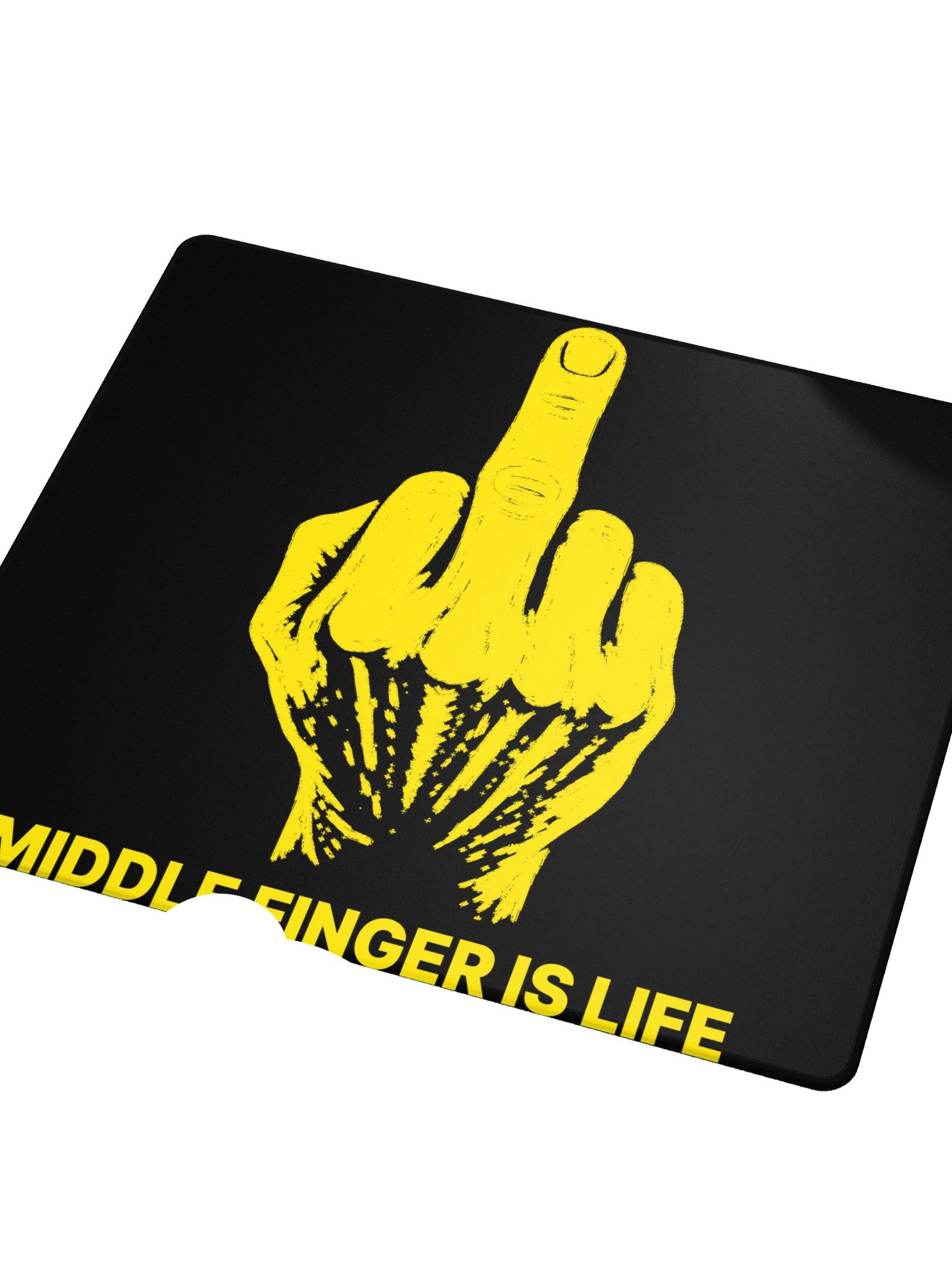 No ShopCo | Gaming Mouse Pad - Yellow on Black product image (3)