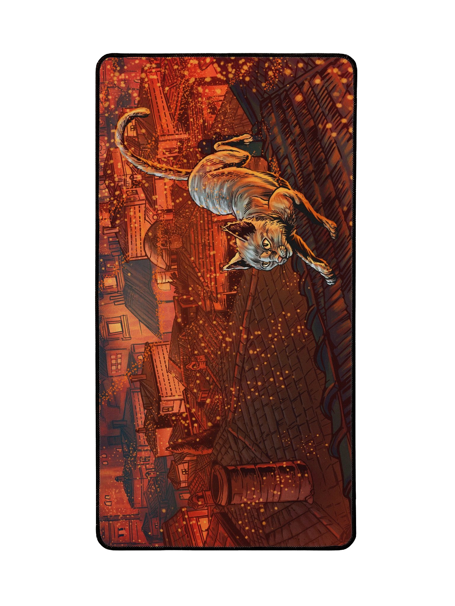 'Small Cat' Hand Drawn Playmat by DarkSideTokens! product image (2)