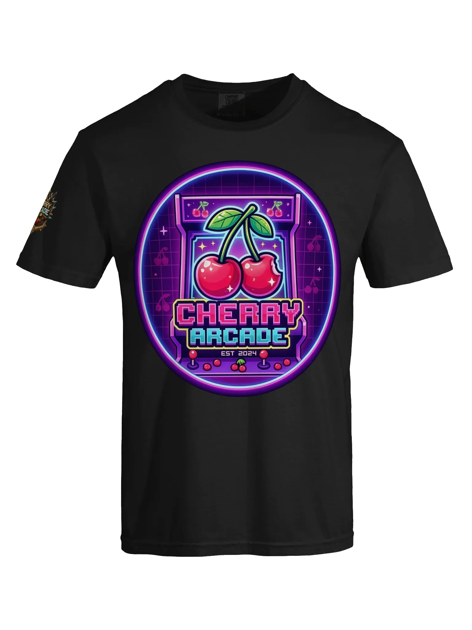 Cherry Arcade Neon Logo Tee product image (5)