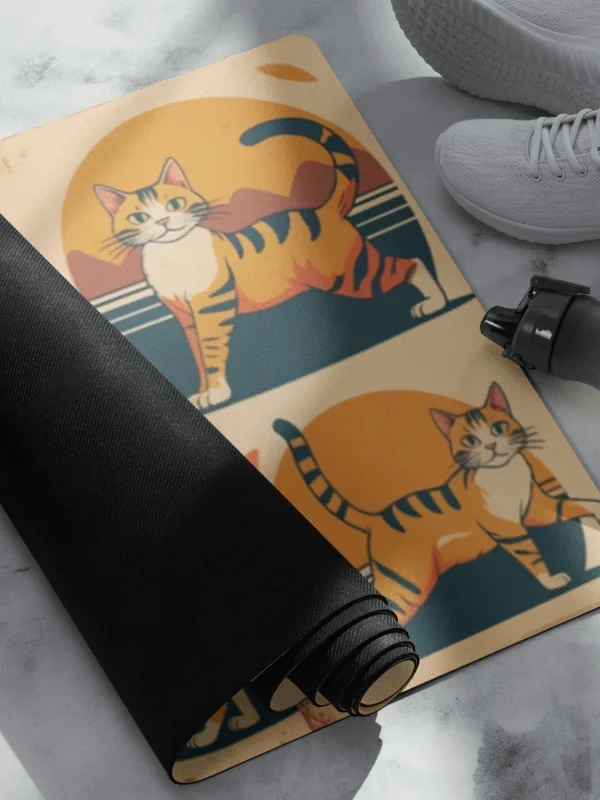 Retro Cats Yoga Mat product image (2)
