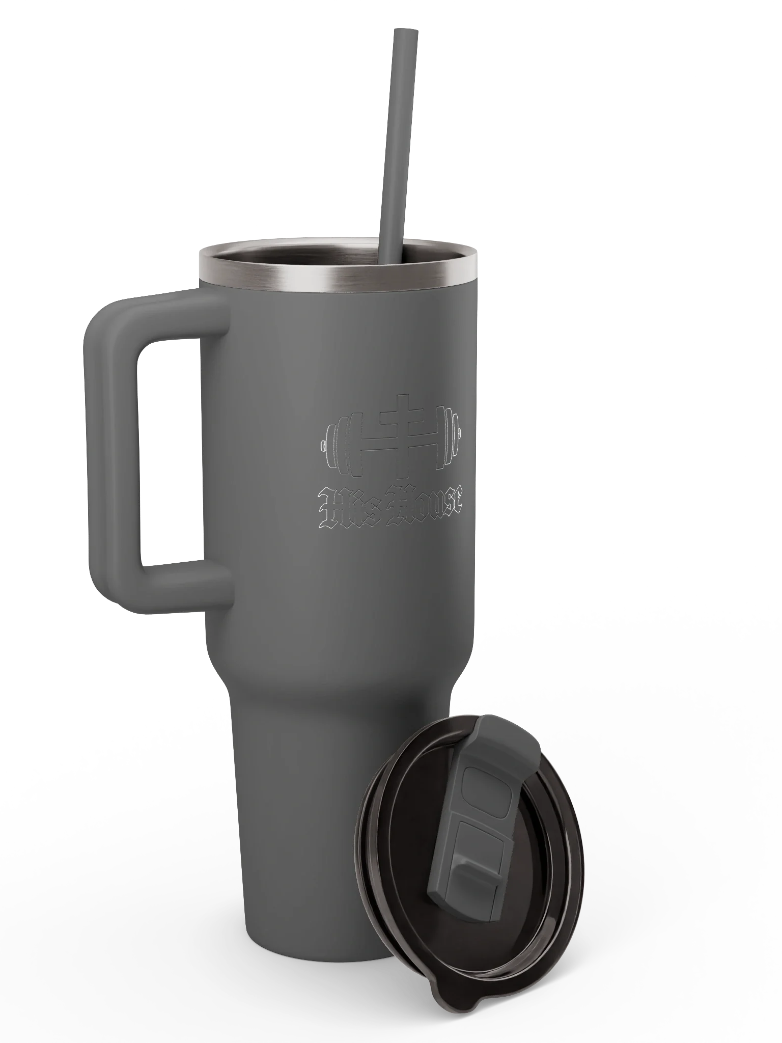 His House Vacuum Insulated Travel Tumbler With Straw by His House