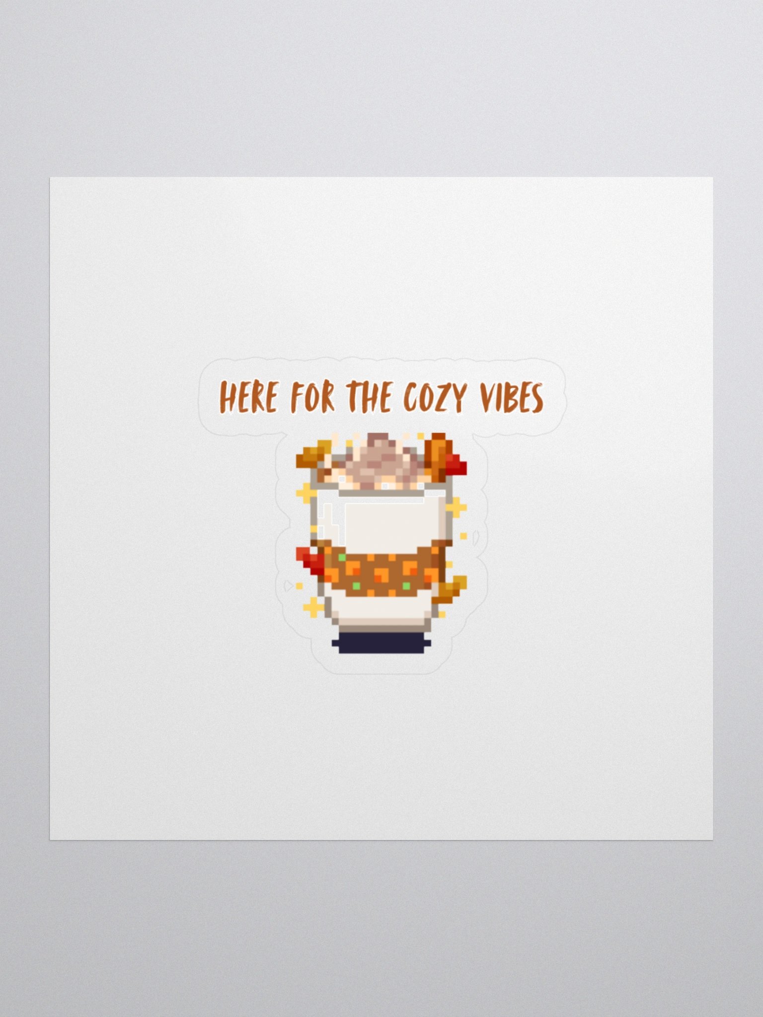 Cozy vibes Sticker product image (1)