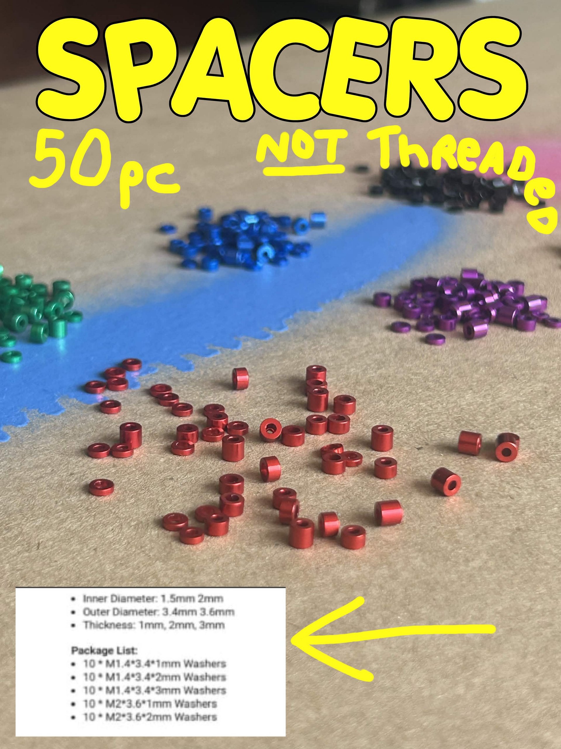 COLORED SPACERS product image (1)