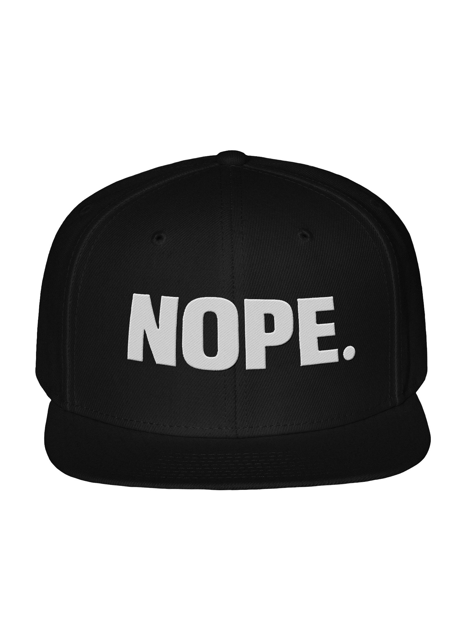 "NOPE." Snap Back Hat product image (2)