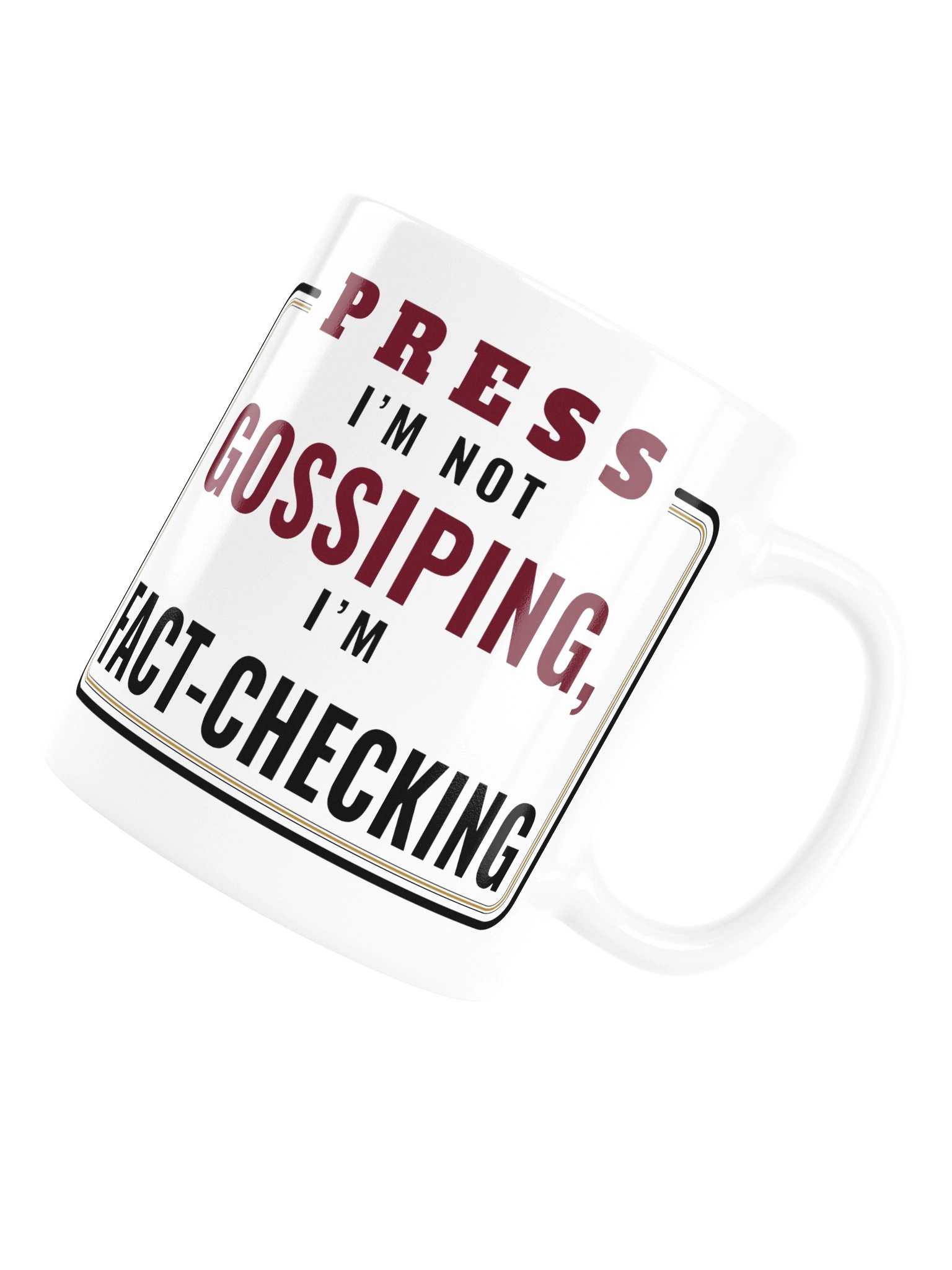 Fact-Checking Press Pass Mug product image (6)
