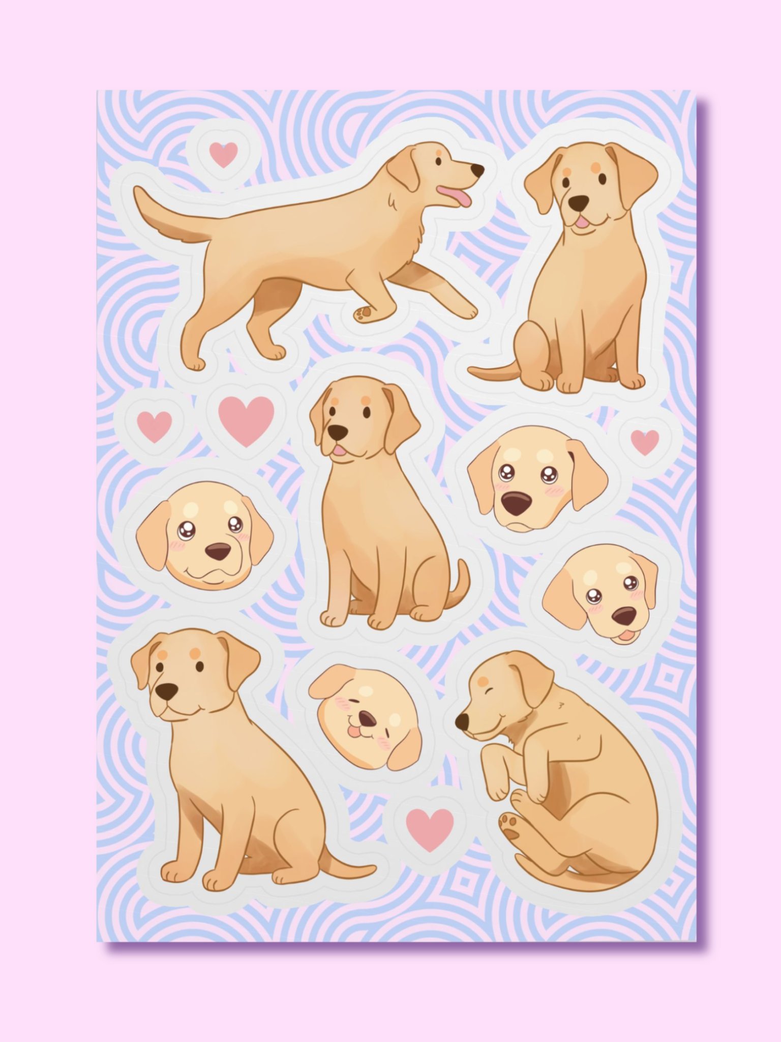 Labrador Love Sticker Sheet product image (1)