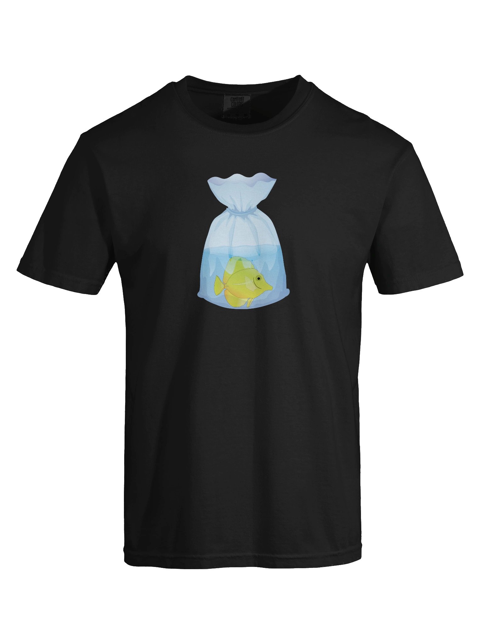 Yellow Tang Fish Bag Shirt – Saltwater Reef Tank Aquarium Enthusiast Graphic Tee product image (9)