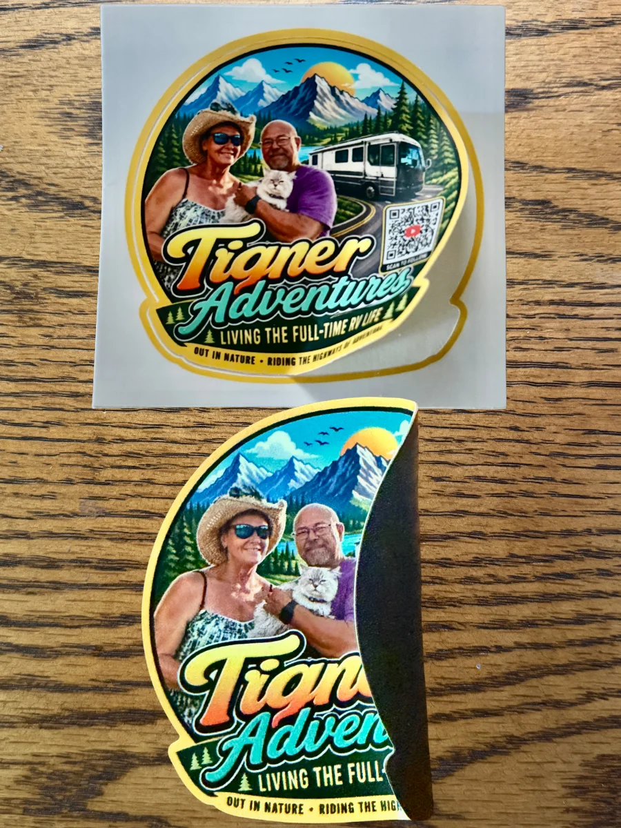 Tigner Adventures Full-Time RV Life Sticker and Magnet product image (2)