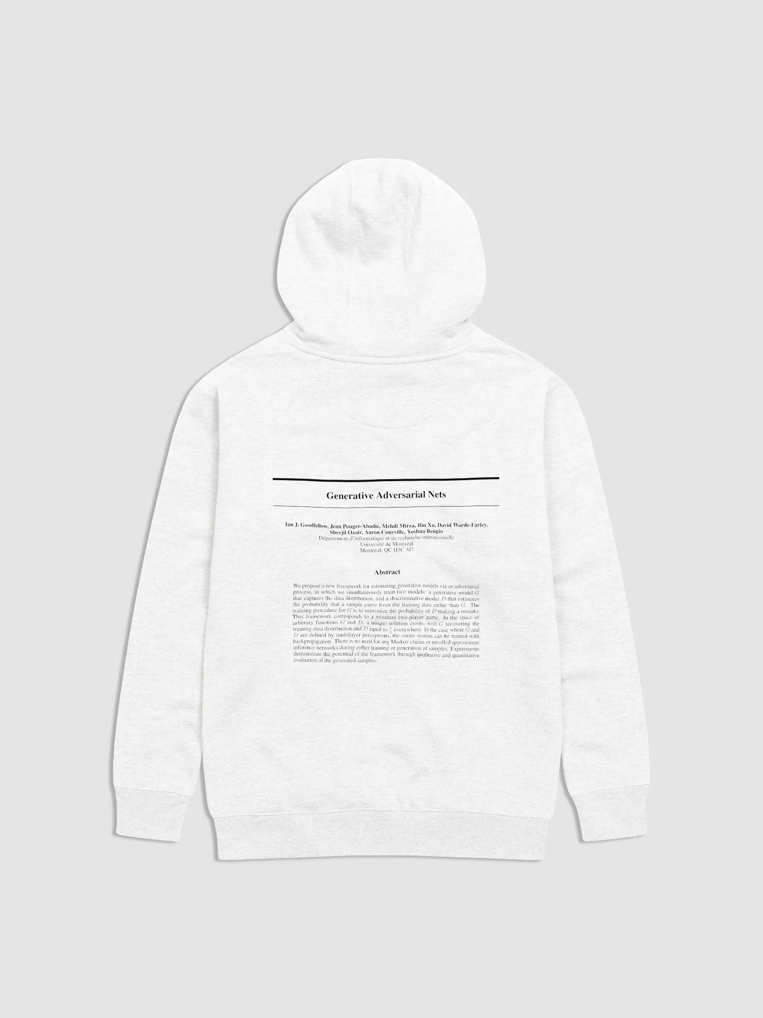 Generative Adversarial Nets Hoodie product image (7)