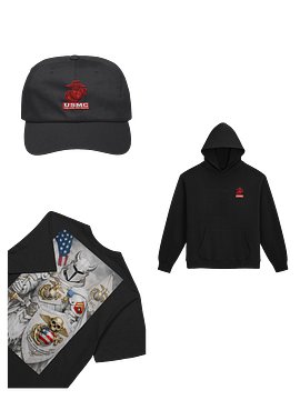 USMC EGA Red — White Knight Marine Bundle