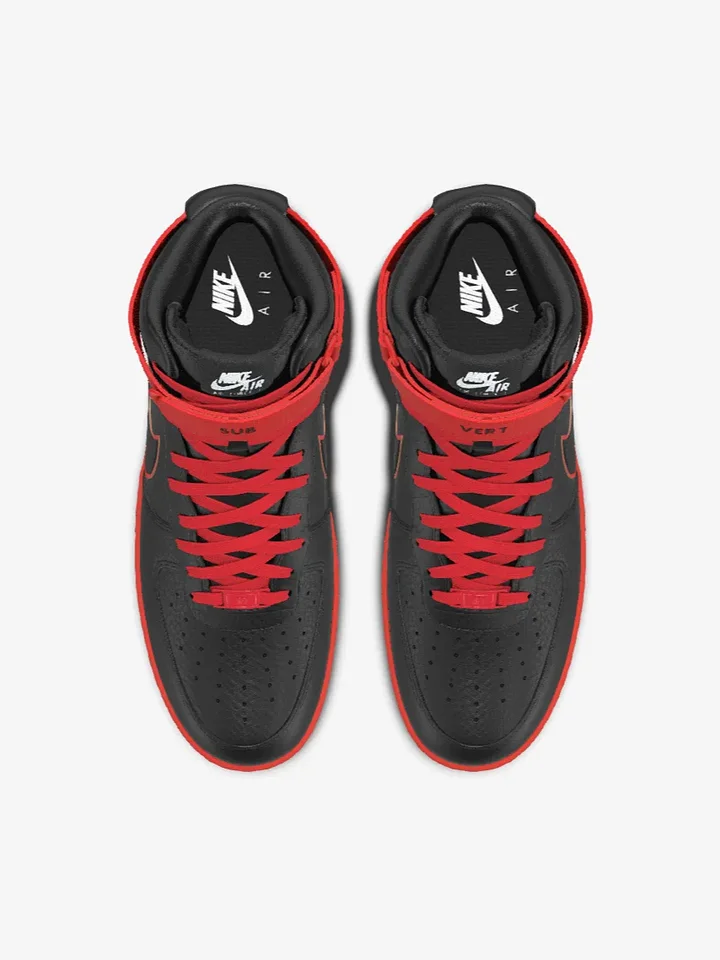Red Subvert Air Force 1 High by Alluci N1K3-C1TY|Co-Lab product image (2)