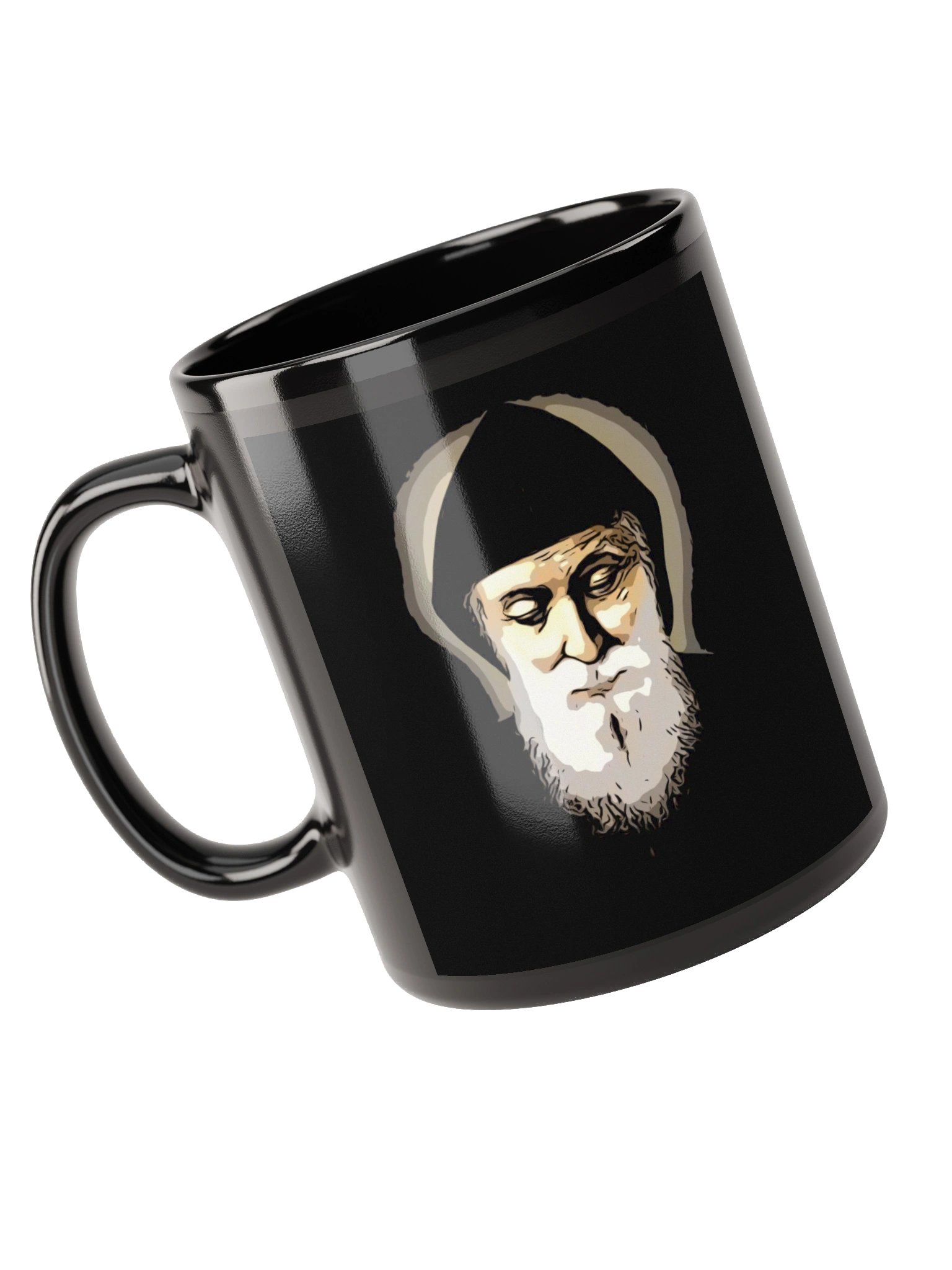 Saint Sharbel Simply Black Mug product image (3)