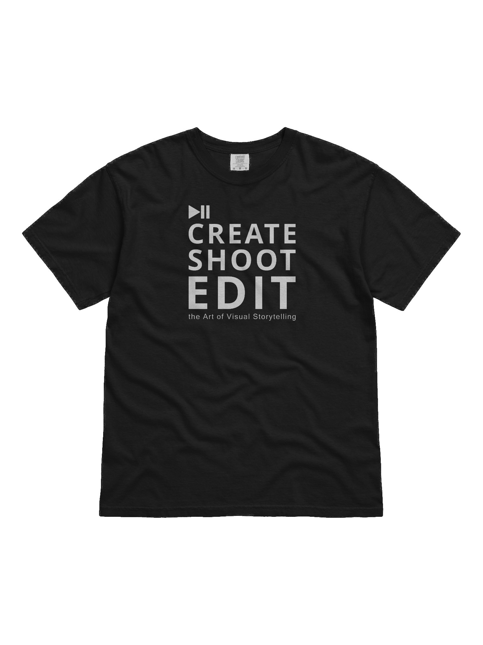 Create, Shoot, Edit Tee – The Art of Visual Storytelling product image (1)